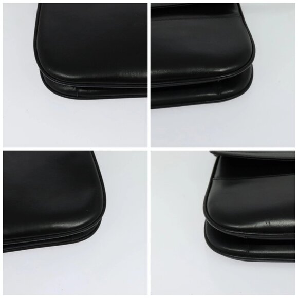 BALLY Shoulder Bag Leather Black Auth BA1165 - Picture 14 of 16